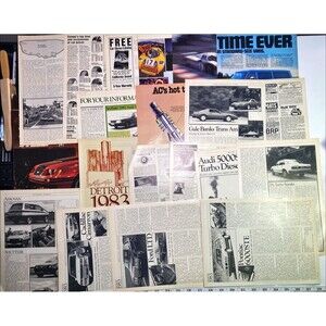 Ephemera 27+ Pages 3.5oz. Pictures Articles Car & Driver Magazine October 1982